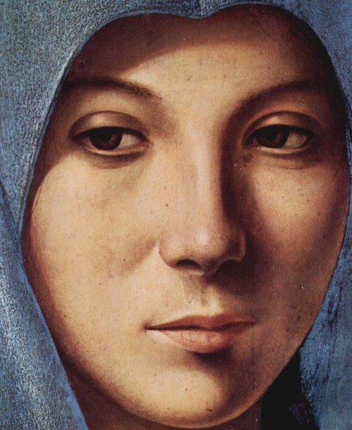 ilariapapillo: Antonello da Messina, Madonna annunciata, 1476, olio su tavola, Palermo, Galleria Reg