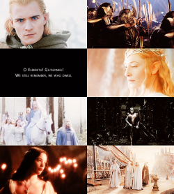 taurielsilvan:           “It is Mereth Nuin Giliath; The Feast of Starlight. All light is sacred to the Eldar, but the Wood Elves love best                              the light of the stars.”