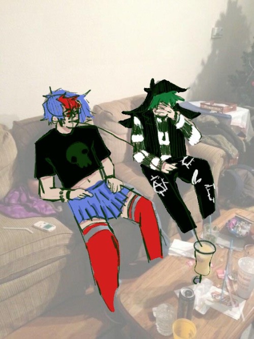 Are They Rlly Ur Ocs If You Dont Draw Them As Cursed Images Once Or Twice(blue/red Hair Character Belongs