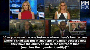 transbian-ahsoka: xmaryblackx:  mediamattersforamerica:  The Trump administration has withdrawn federal protections for transgender students, but their argument for doing so is based on years of right-wing bullshit.  Conservatives still can’t name