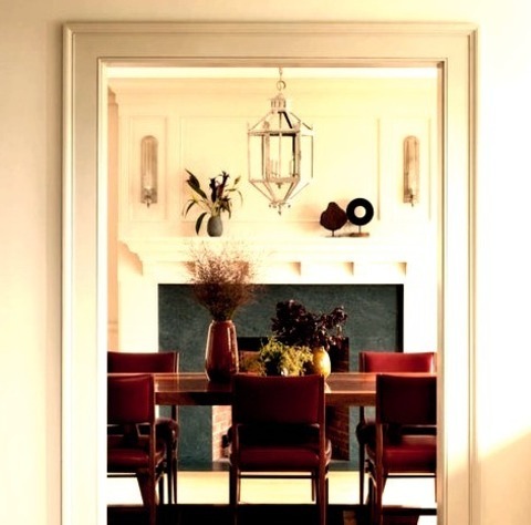 Enclosed New YorkEnclosed Dining Room - Mid-sized Coastal Light Wood Floor Enclosed Dining Room Idea