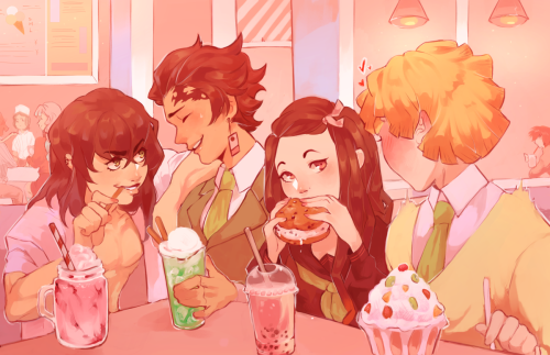 Ice Cream Hang Out…or an unintentional double date…?