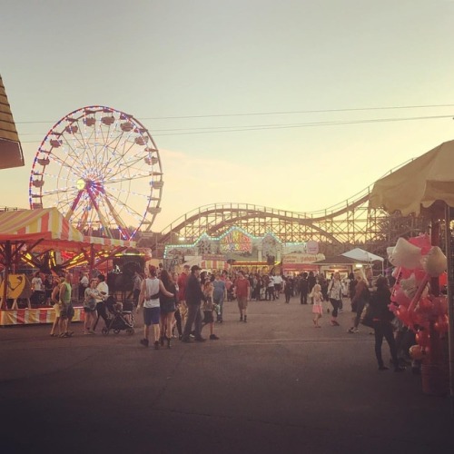 Puyallup Fair. Now that I’m older fair food is scarier than the rides. However Joe won me a st