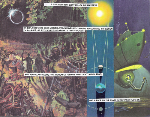 Two Pages From The Universe War, A Collage Comic By Guy Benjamin Brookshire