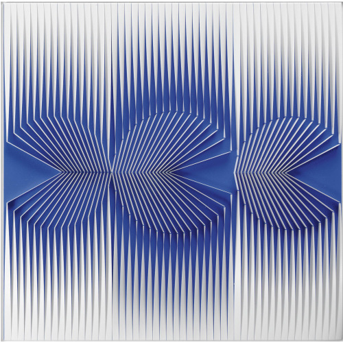 thunderstruck9:Alberto Biasi (Italian, b. 1937), Politipo contrazione-espansione, 1970. Acrylic, pla