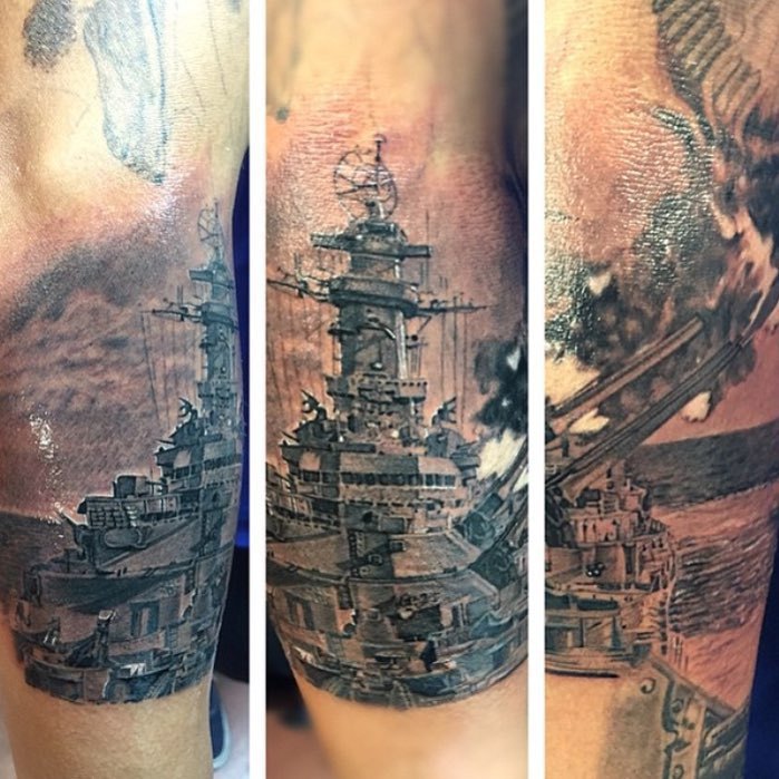 Battleship Chest Tattoos | Free Images at Clker.com - vector clip art  online, royalty free & public domain