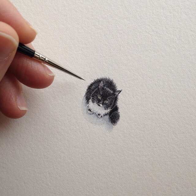 culturenlifestyle:  Adorable Miniature Illustrations by Brooke Rothshank Miniature