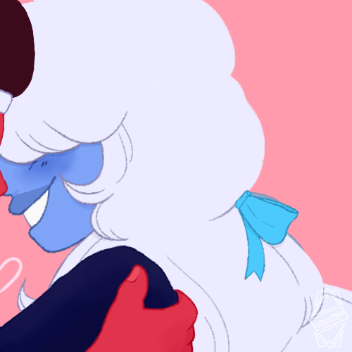 literalpng:matching ruby and sapphire icons commissioned by the lovely @r-i-v-e-r as part of my $5 i