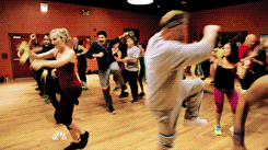 onechicagosource:   House 51 dancing Zumba by Joe Cruz! 