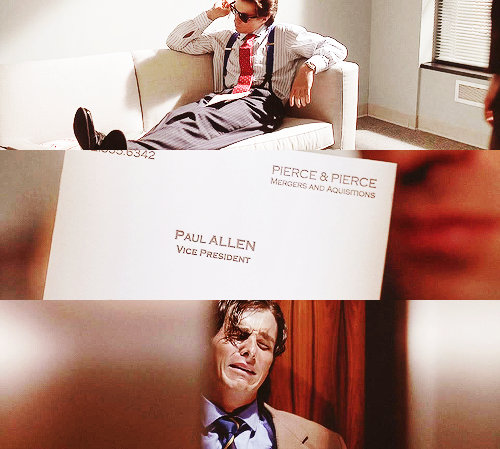 alanprickman:  American Psycho [2000] There is an idea of a Patrick Bateman; some