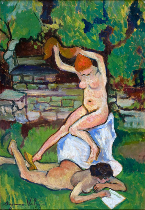 Nudes, 1919, Suzanne ValadonMedium: oil,cardboard