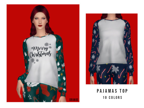 Pajamas Top- New Mesh- HQ mode compatible- 10 Colors- Specular,Normal,Shadow maps includedHope you l