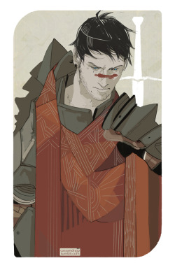 cassandrajp:  Inquisitor MemeDay 6- How would your Inquisitor feel about your Hawke?Marco has some serious hero worship when it comes to Wolstan Hawke (Diplomatic/Warrior). They got along well, Wolstan had enough of a sense of humor not to be annoyed