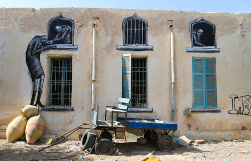 jedavu:150 Street Artists Decorate Old Tunisian Village with Spectacular MuralsPhotos by Mohamed Mes