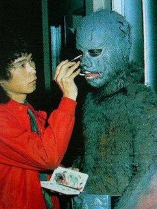 karatebugmen:  Some backstage photos from the original Kamen Rider Series you could