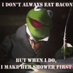 #smh #funny #kermit #bacon