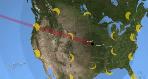 the-future-now:   A total solar eclipse will cross the U.S. on August 21  On Monday, Aug. 21, a rare total solar eclipse will take place in an event NASA dubbed the Eclipse Across America.  This special eclipse will be visible in the daytime across North
