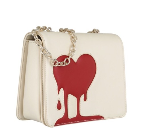 angelrom: LOVE MOSCHINO Heart Crossbody Calf PU Avorio/Rosso