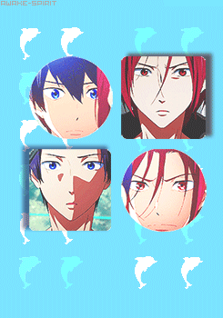 envy-and-pride:  Matsuoka Rin’s main relationships (◡‿◡✿) 