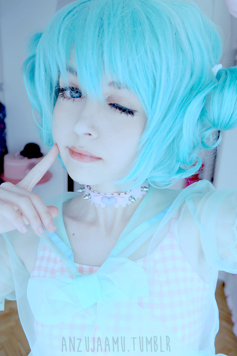 anzujaamu:  Ice Fairy, part one!Here are the links for the choker&amp;sheer dress!