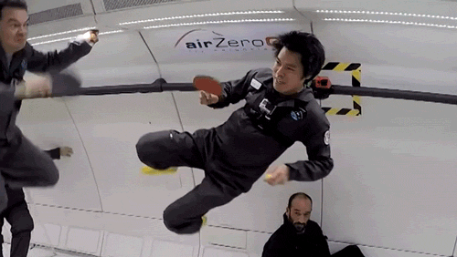 In Zero Gravity, Ping Pong Becomes Real-life pong, Because With No Gravity To Alter Its Course, The