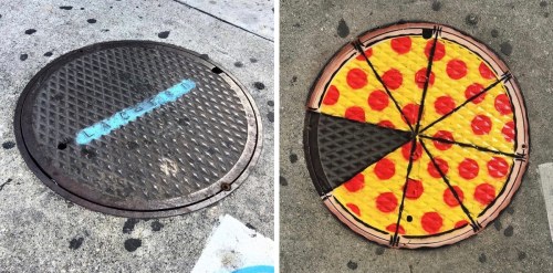 Street artist Tom Bob creates cool street art that transforms ordinary parts of the urban landscape 