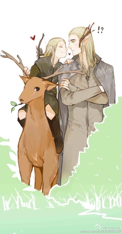 oldwizard:Thranduil, Legolas and DeerDoudou on weibo || Pixiv ID=7703041Check out their we