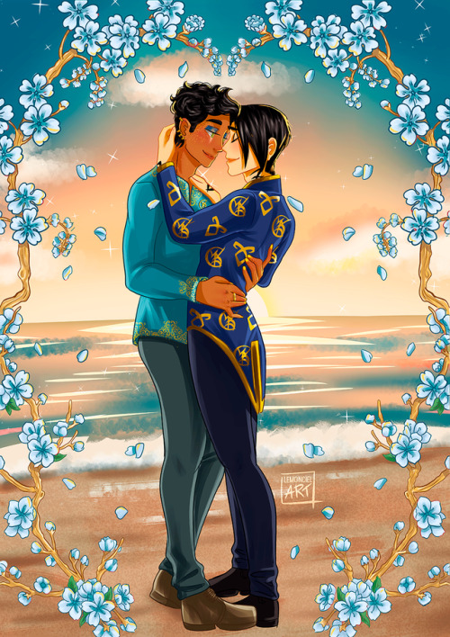 lemoncielart: Alec Lightwood &amp; Magnus Bane from The Shadowhunter Chronicles by @cassandracla