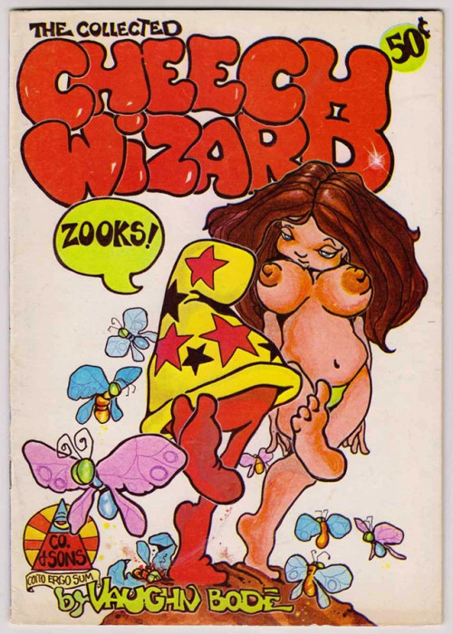 frequencebariole: Vaughn Bode - Cover - printed - The Collected Cheech Wizard #1 - 1st print
