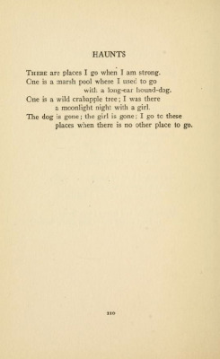 pre1923:  HAUNTS by Carl SandburgCornhuskers,