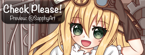 A preview of SapphyArt’s piece and Mavis in her engineer uniform!Want to see the full piece? Our pre