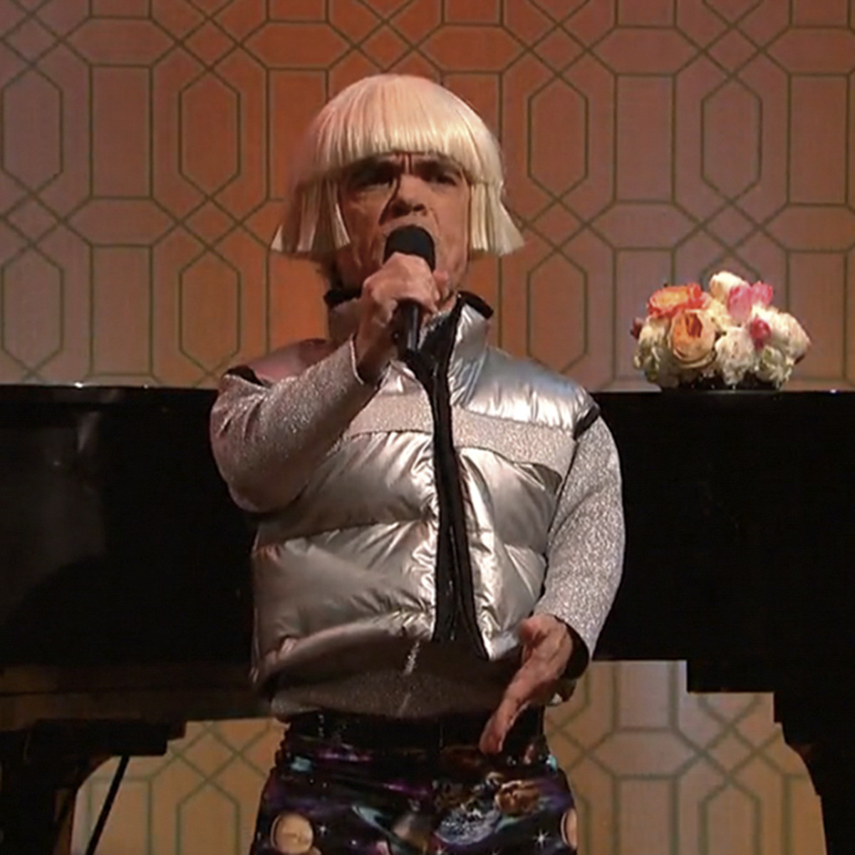 SNL Highlights: Peter Dinklage Has Space PantsPeter Dinklage hosted SNL for the first time last night, but more importantly, he wore space pants.