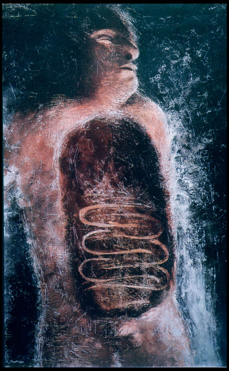 Jean Fautrier, L'homme ouvert or L'autopsie (The Open Man or The Autopsy), 1928-9, oil on canvas. ( 