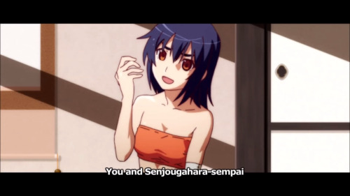 boxwearingcrow:  In which the harem-ish qualities of the show are alluded to. 