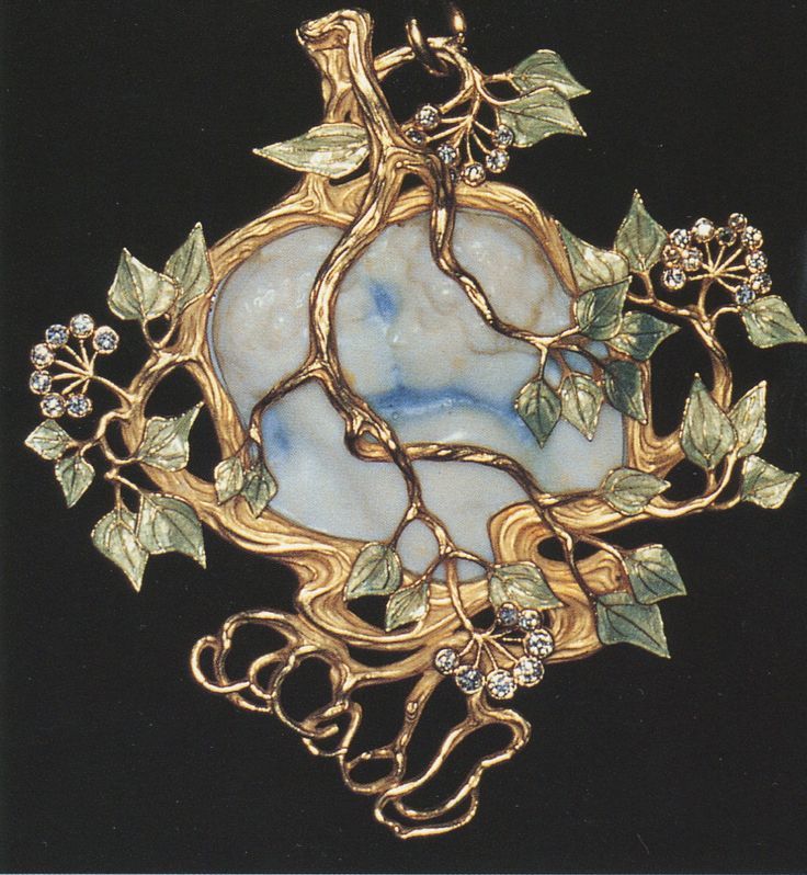 walzerjahrhundert:
“René Lalique, Kiss, Pendant, 1900
”