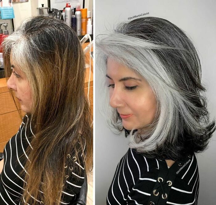 Creative Meni — When it comes to greying hair, a lot of people...