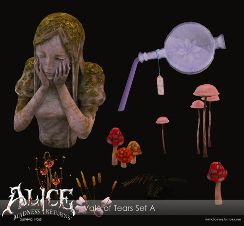 Alice Madness Returns Vale of Tears Set AI tried to dig out the models myself and Hooray! Everything