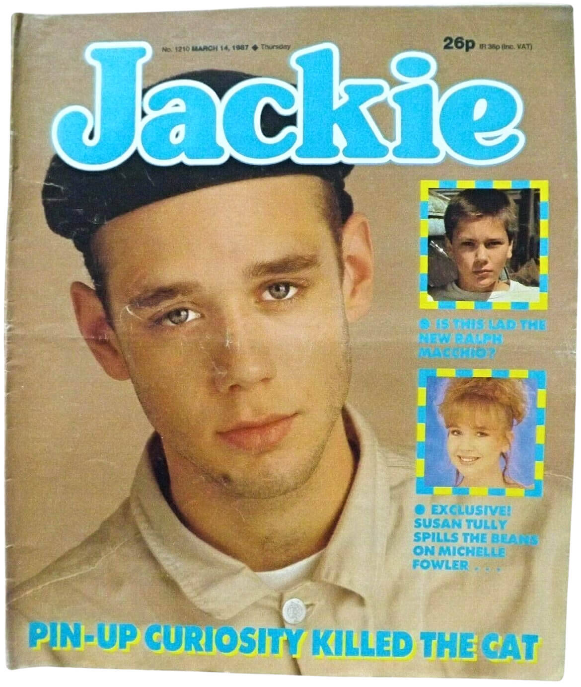 <p>

Ben Volpeliere-Pierrot from Curiosity Killed The Cat on the front cover of Jackie magazine March 14 1987<br/></p>