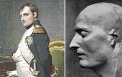blondebrainpower:Death mask of Napoleon Bonaparte was a French statesman and military leader who rose to prominence during the French Revolution and led several successful campaigns during the French Revolutionary Wars. He was Emperor of the French as