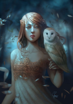 awesomedigitalart:  Athena by InaWong