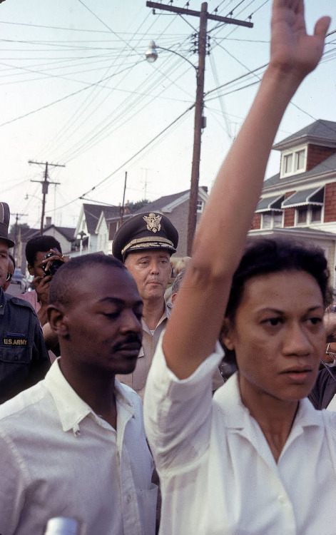 milkandheavysugar:  Civil Rights leaders Gloria Richardson (chair of the Cambridge