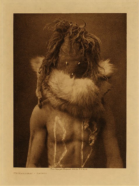 blondebrainpower: Nayenezgani - Navaho (alternate spelling) Navajo 1904 by Edward S. Curtis Literally, ‘slayer of alien gods’. Along with Tobadzistsini, ‘child of the water’, the Navajo Indians say that Nayenezgani dealt fearful blows to the spirits