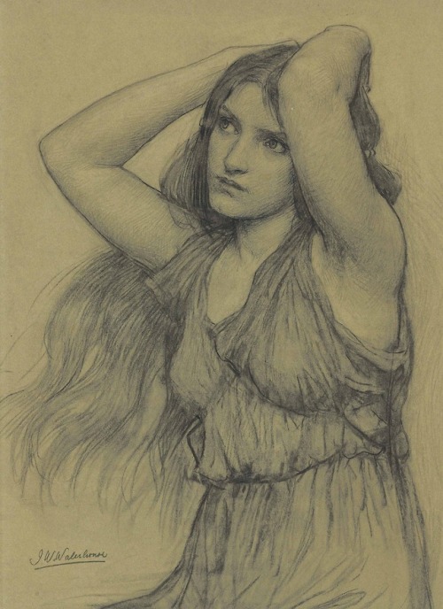 centuriespast: John William Waterhouse, R.A. (1849-1917)Florasigned ‘J.W.Waterhouse’ (lo