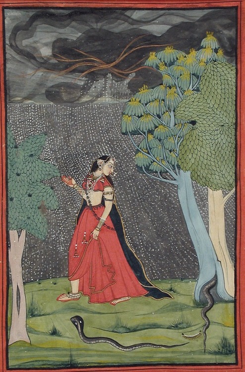 Attributed to Mola Ram (Indian, 1743-1833, b. Srinagar (now Uttarakhand), India) - The eager heroine