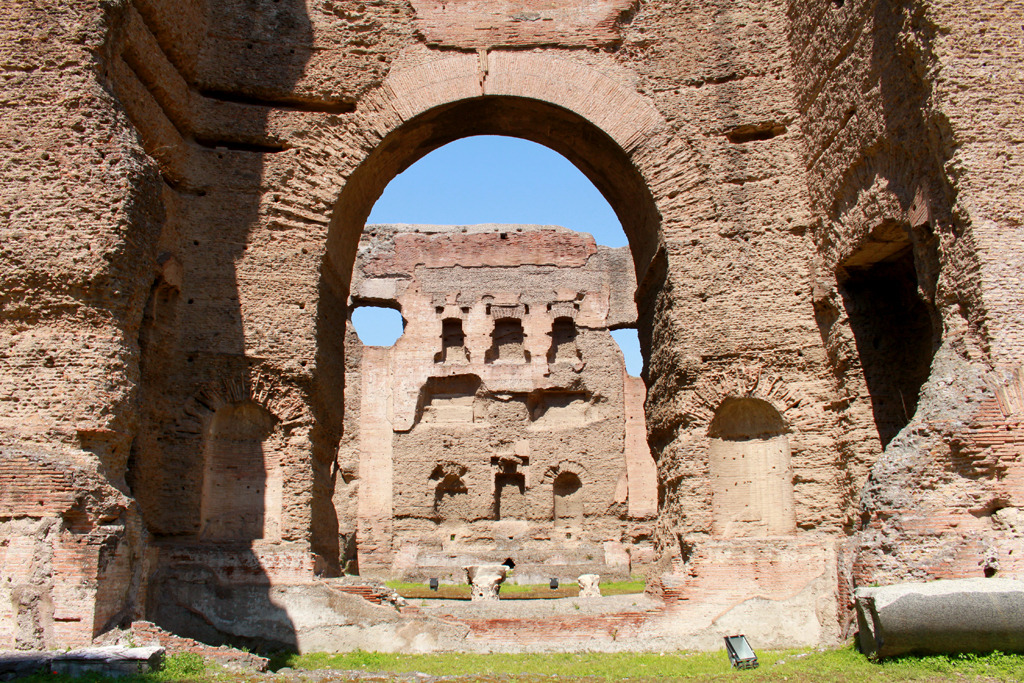 last-of-the-romans:  The Baths of Caracalla Elaborate public baths constructed by