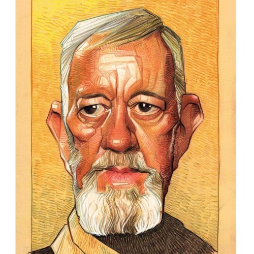 Obi-Wan Guinness.-----#drawing #art #artist #illustration #sketch #sketchbook #pencil #colour #caric