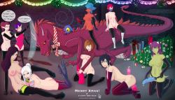 Taroart:  Merry Xmas - A Gathering At Spiral… Blasted Dragons! This Year Laeriel