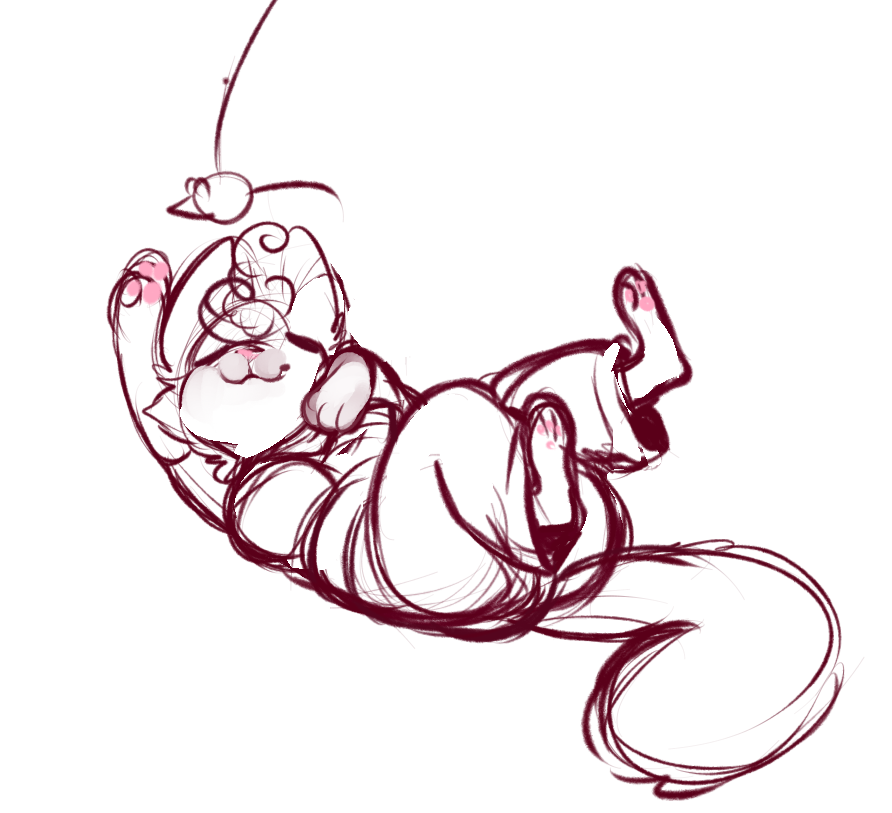 guwu:  Some lazy Ren doodlesM’garbage sona