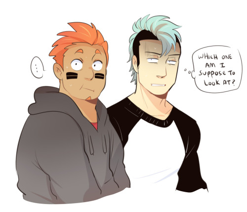 moosoppart:  I just wanted to draw the hobo and pretty boyfriend