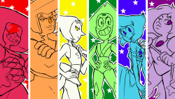 journ-loves-su:  Rainbow Team (wip?)   O